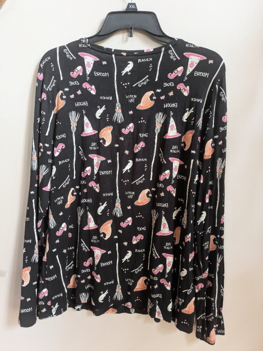 celebrate together long sleeve Halloween witch top size xl #440